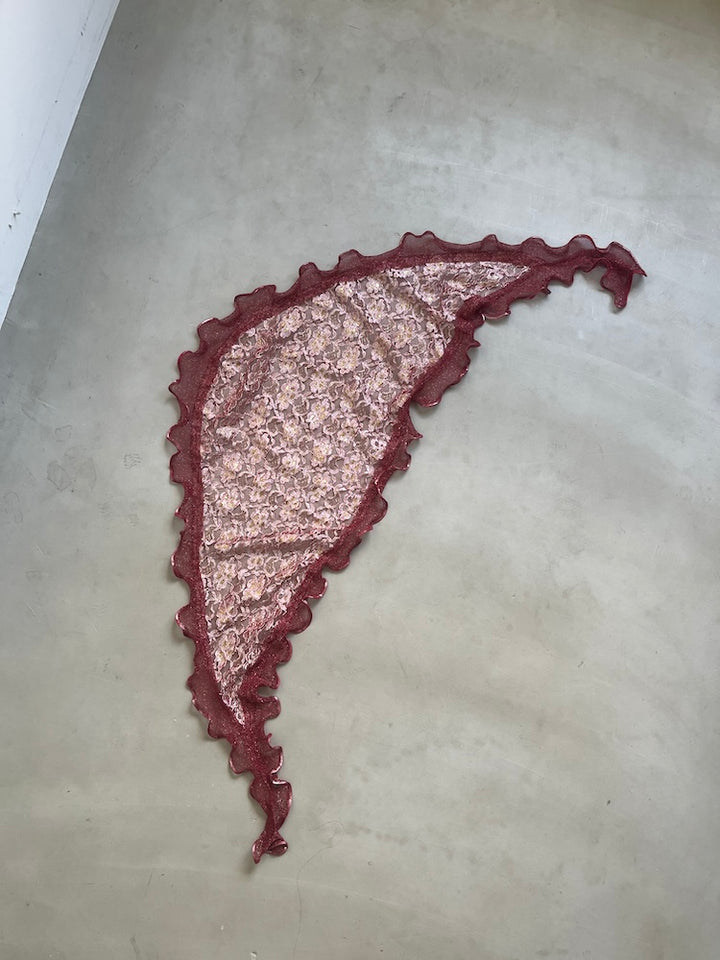 Vintage Scarf / Frill Embroidery