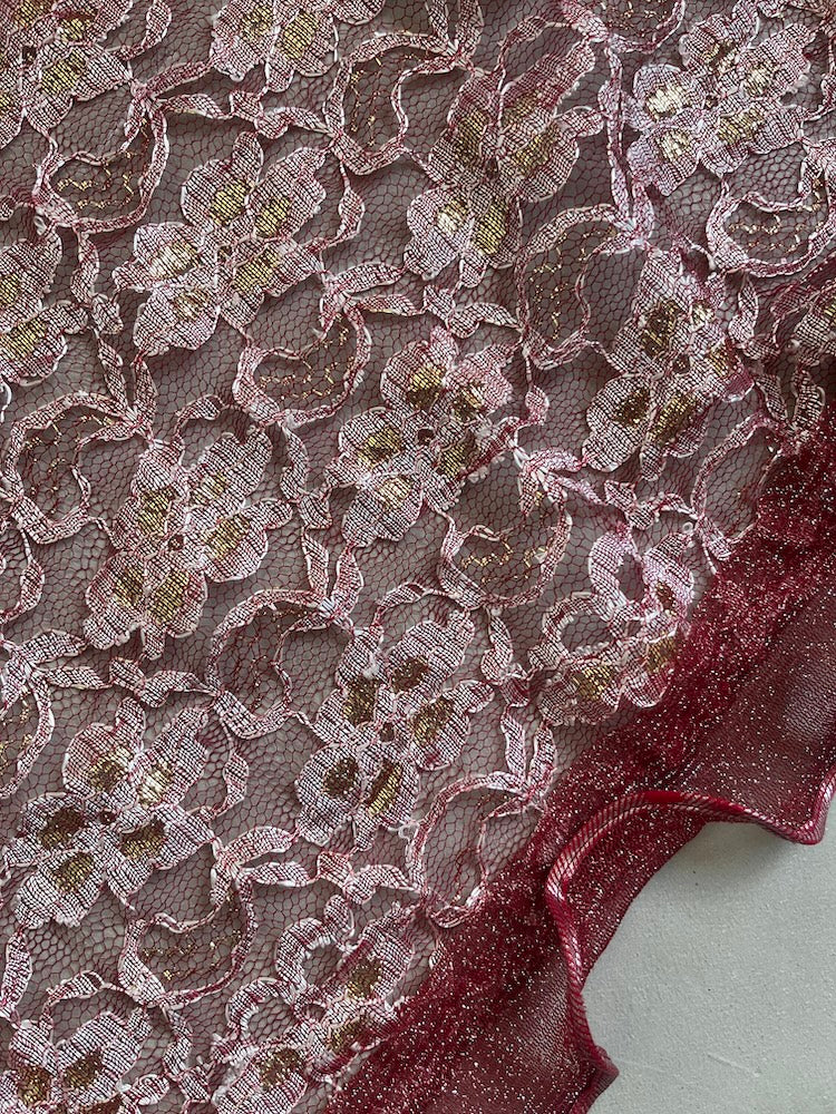 Vintage Scarf / Frill Embroidery