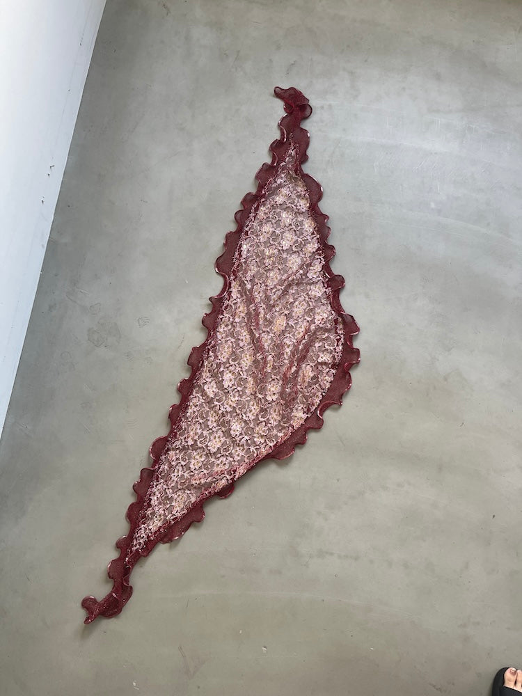 Vintage Scarf / Frill Embroidery