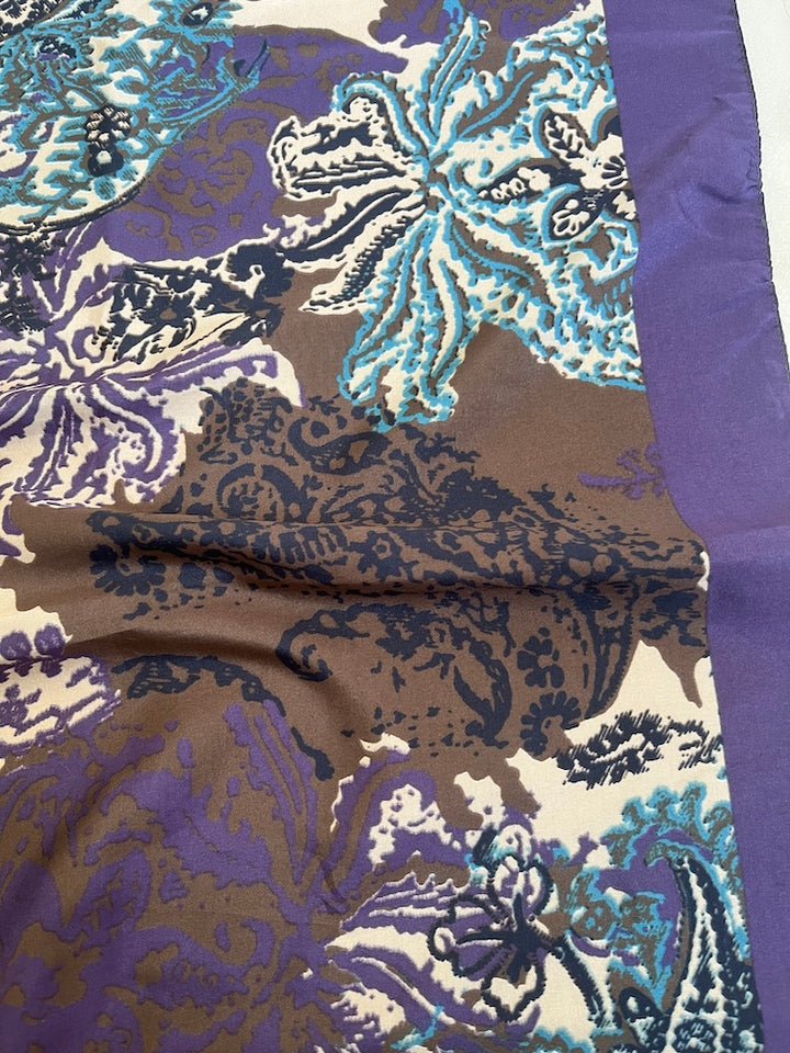Vintage Scarf / Japonism Paisley