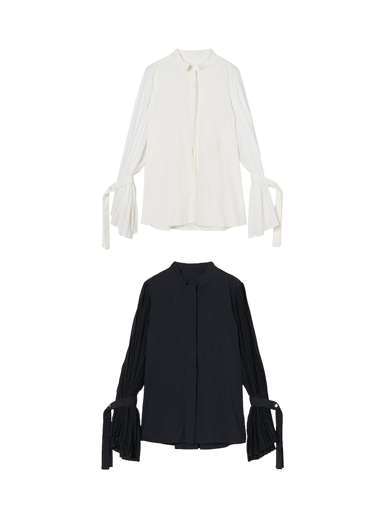 Pleats Sleeve Shirt