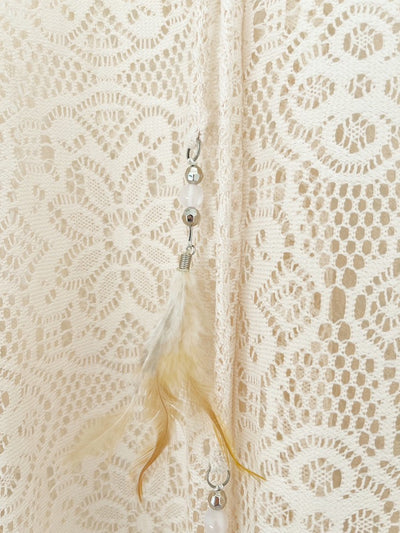Handmade Romantic Ivory Lace Dress