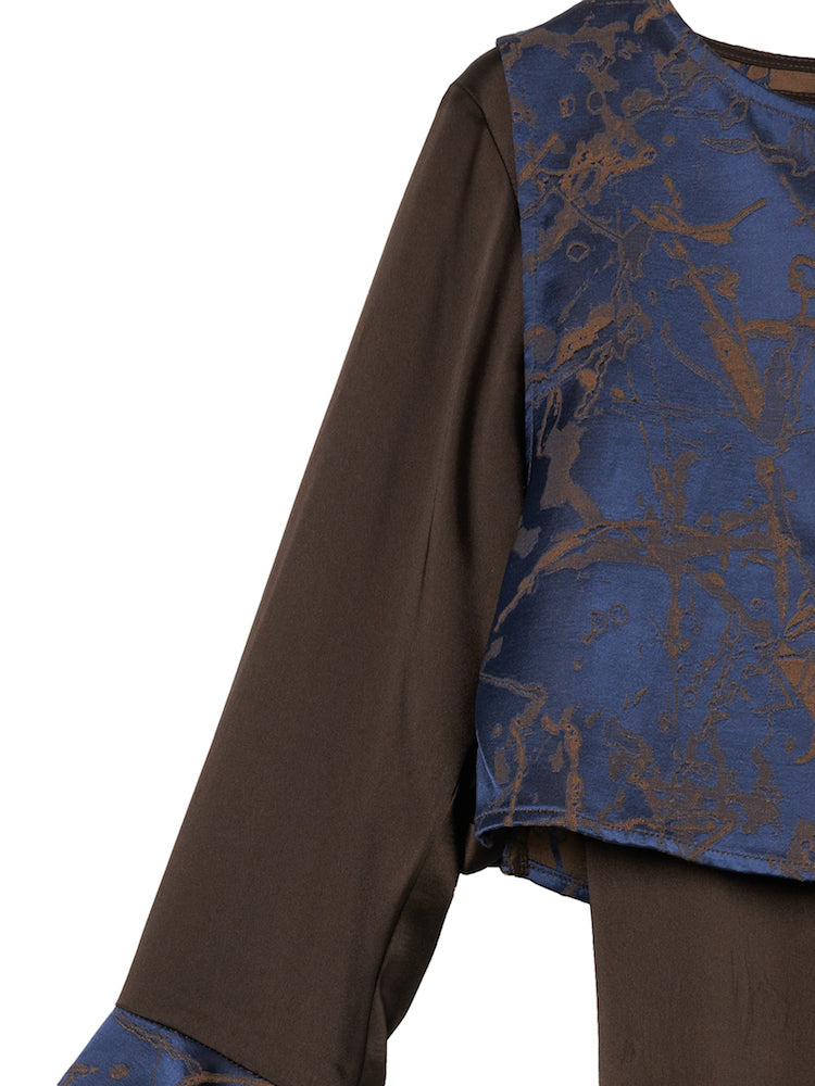 Chinoiserie Vest Layered Top｜シノワズリベストレイヤード