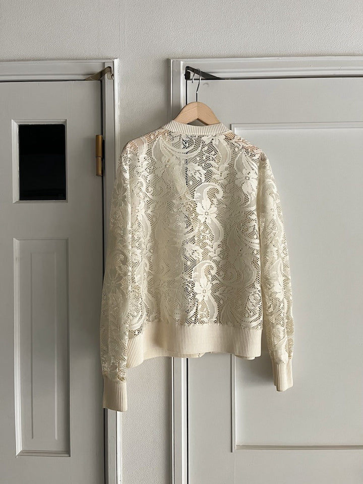 Ivory Lace Cardigan