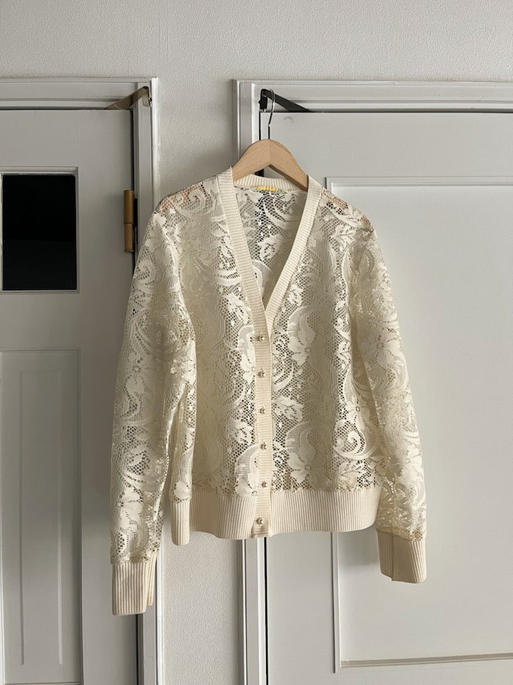 Ivory Lace Cardigan