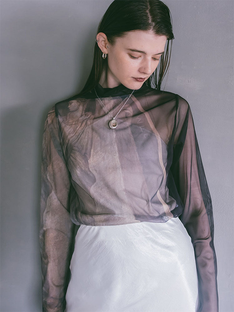 sahara サハラSheer Top / 09BlueRoomシアートップス sahara サハラSheer Top / 09BlueRoomシアートップス