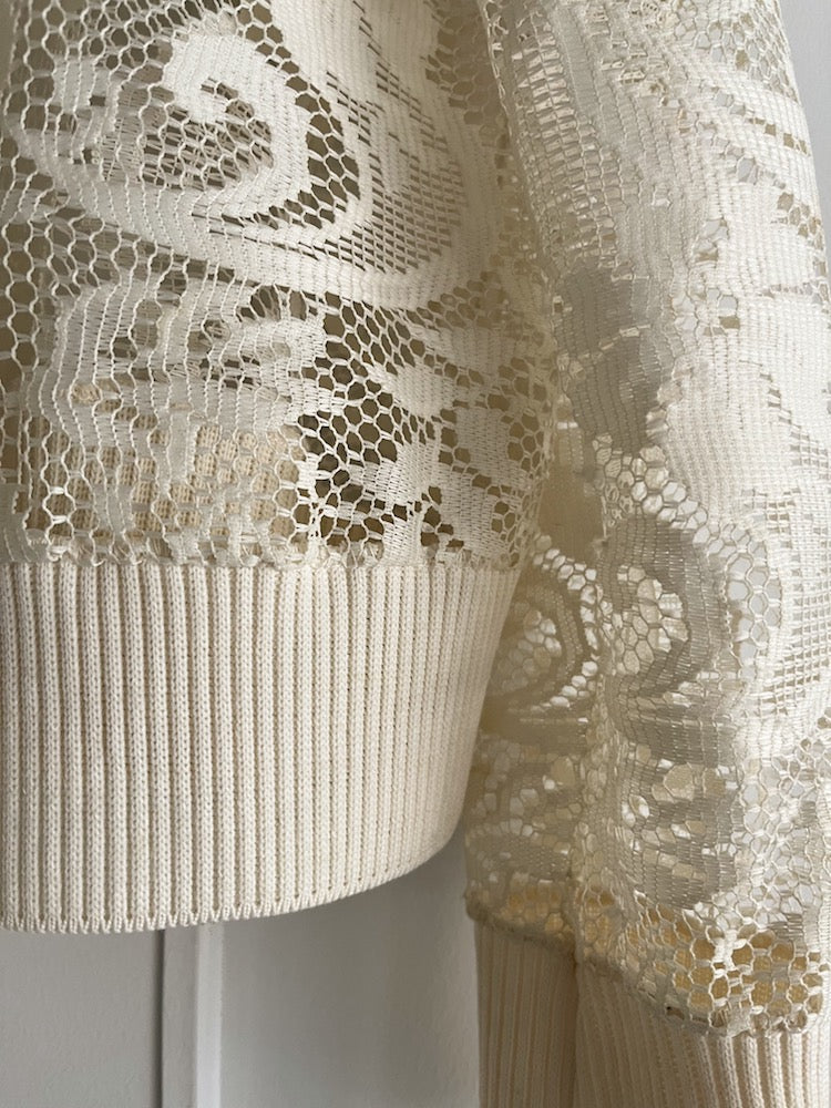 Ivory Lace Cardigan