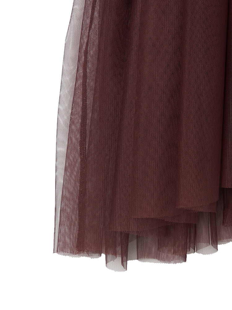 Gather Tulle Top｜チュールトップス – MARTE