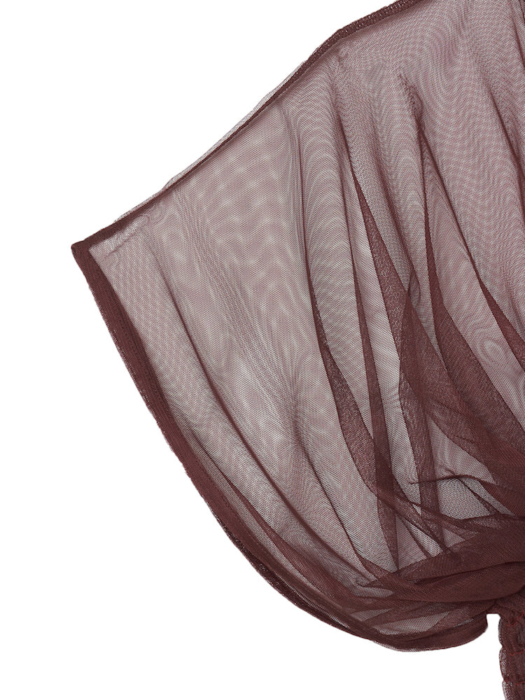 Gather Tulle Top｜チュールトップス – MARTE