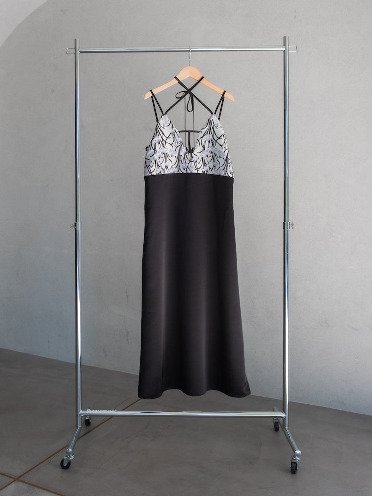 sahara T-Strap Jacquard Cami Dress