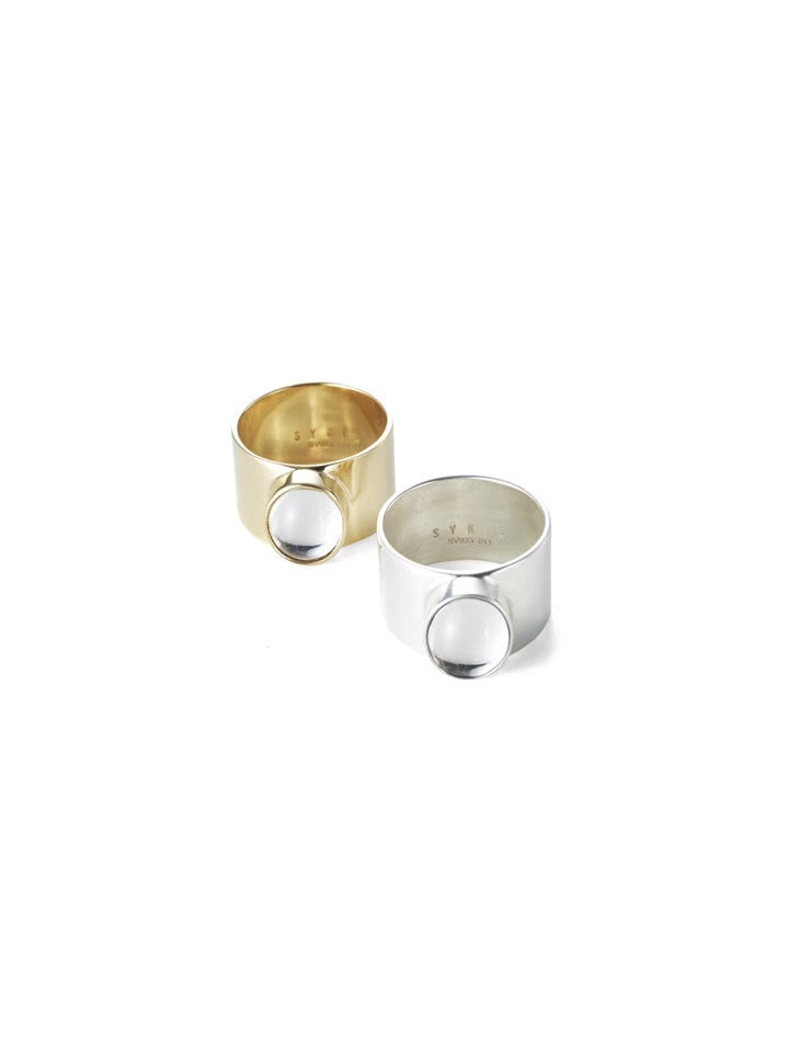 Oval Glass Ring