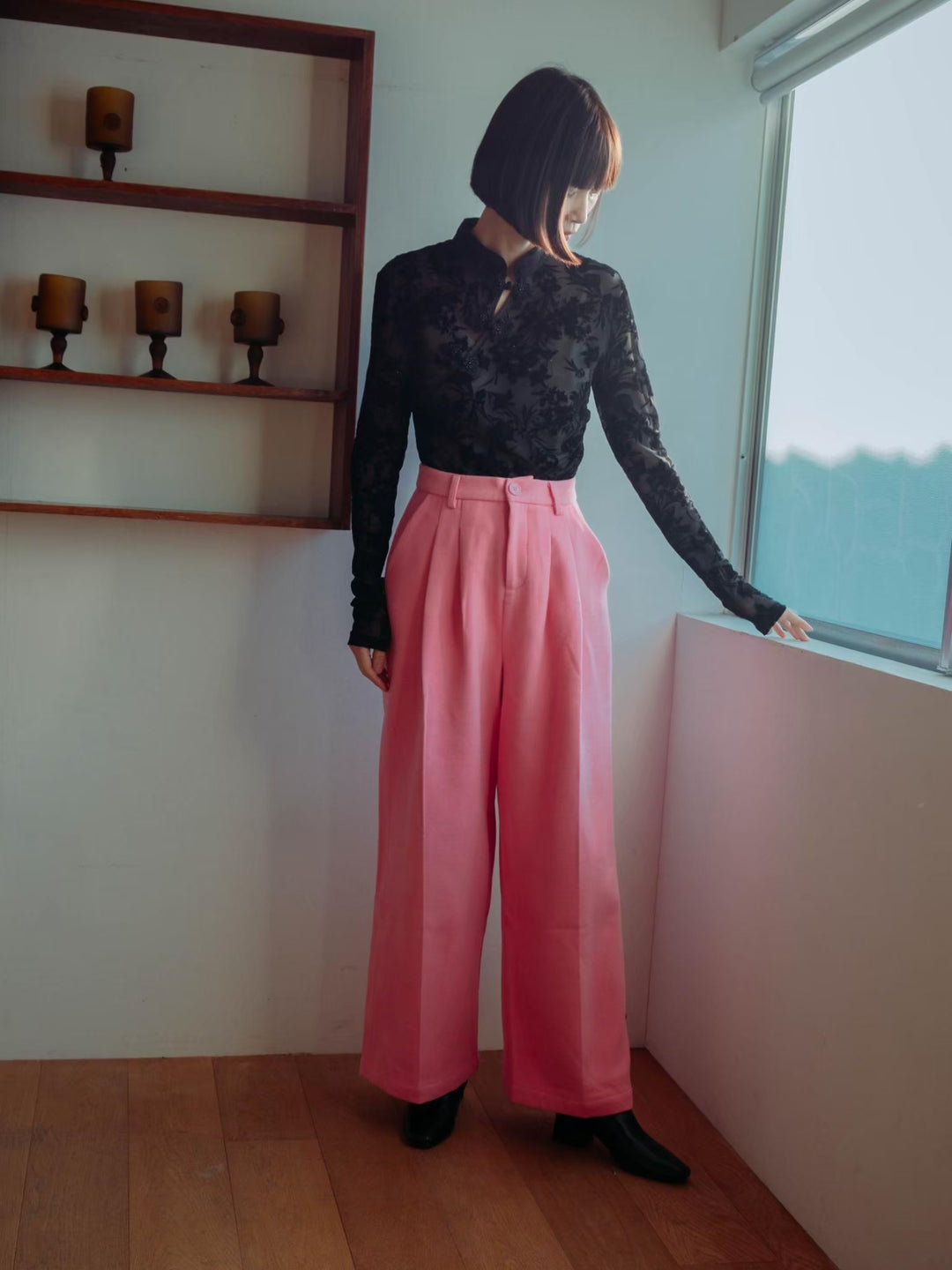 モデル身長：168cm  /  カラー：Pink