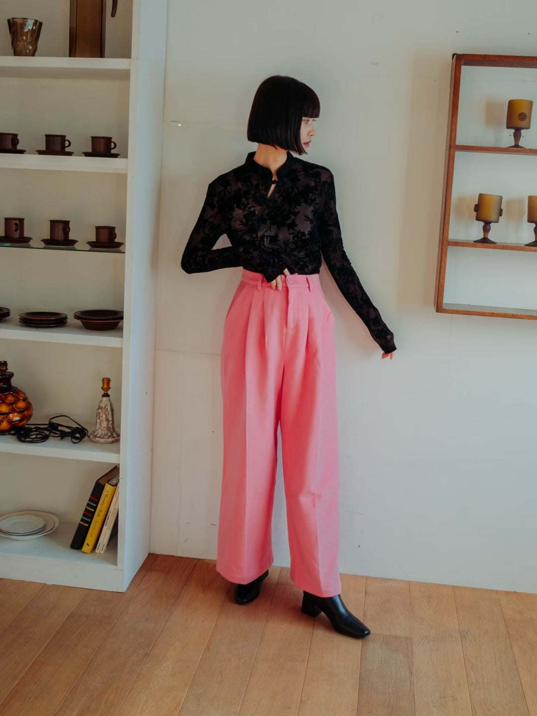 モデル身長：168cm  /  カラー：Pink