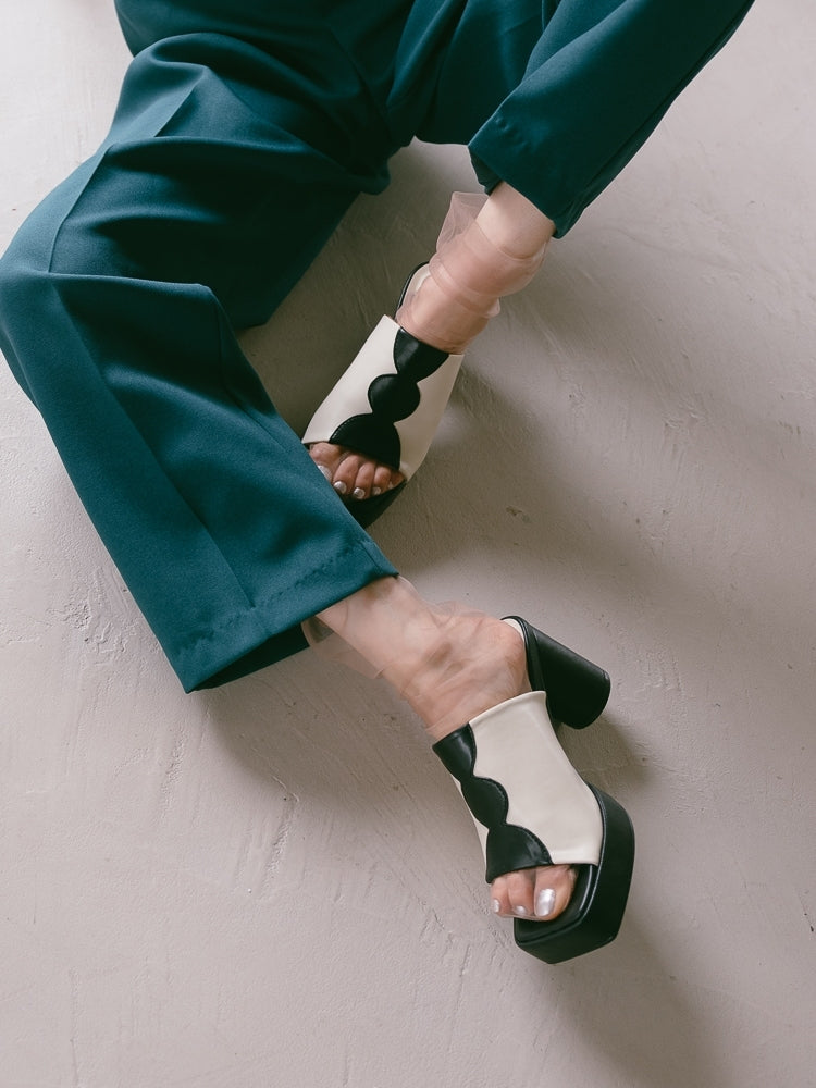 Silhouette Bi-Color Sandals｜バイカラーサンダル – MARTE