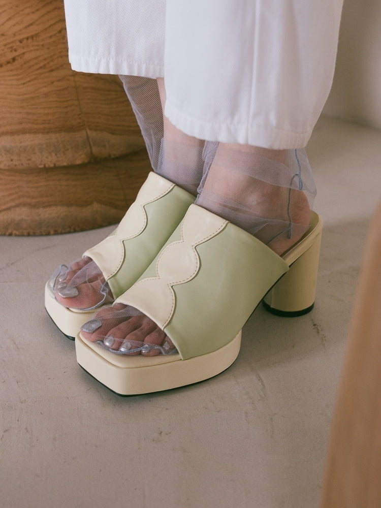 Silhouette Bi-Color Sandals